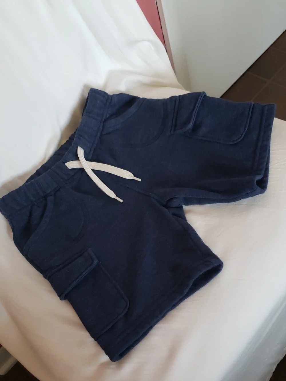 Old Navy Navy Drawstring Cargo Shorts for Kids